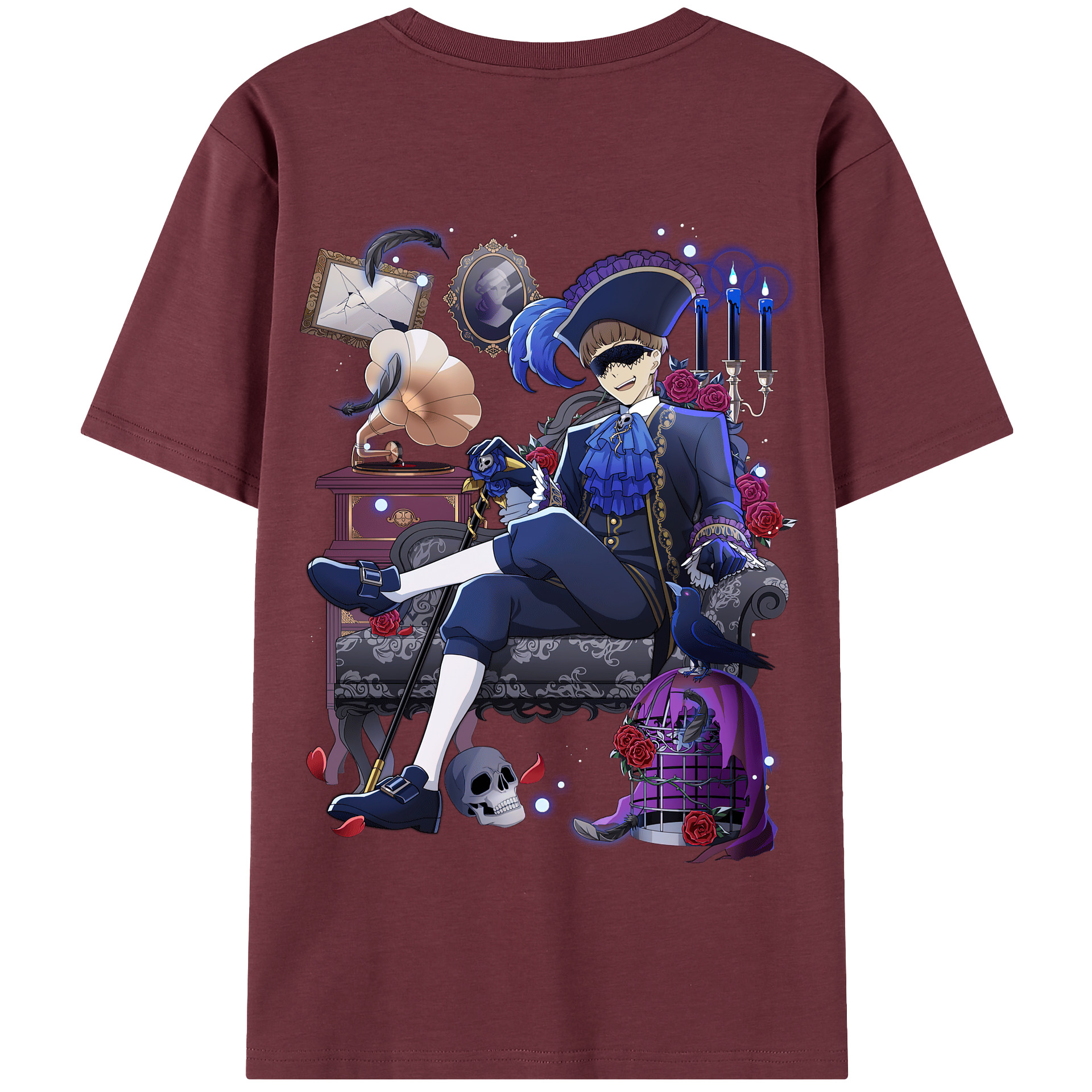 （画像用） 文豪ストレイドッグス Bungo Stray Dogs 綿100％半袖Tシャツ（背面プリント）